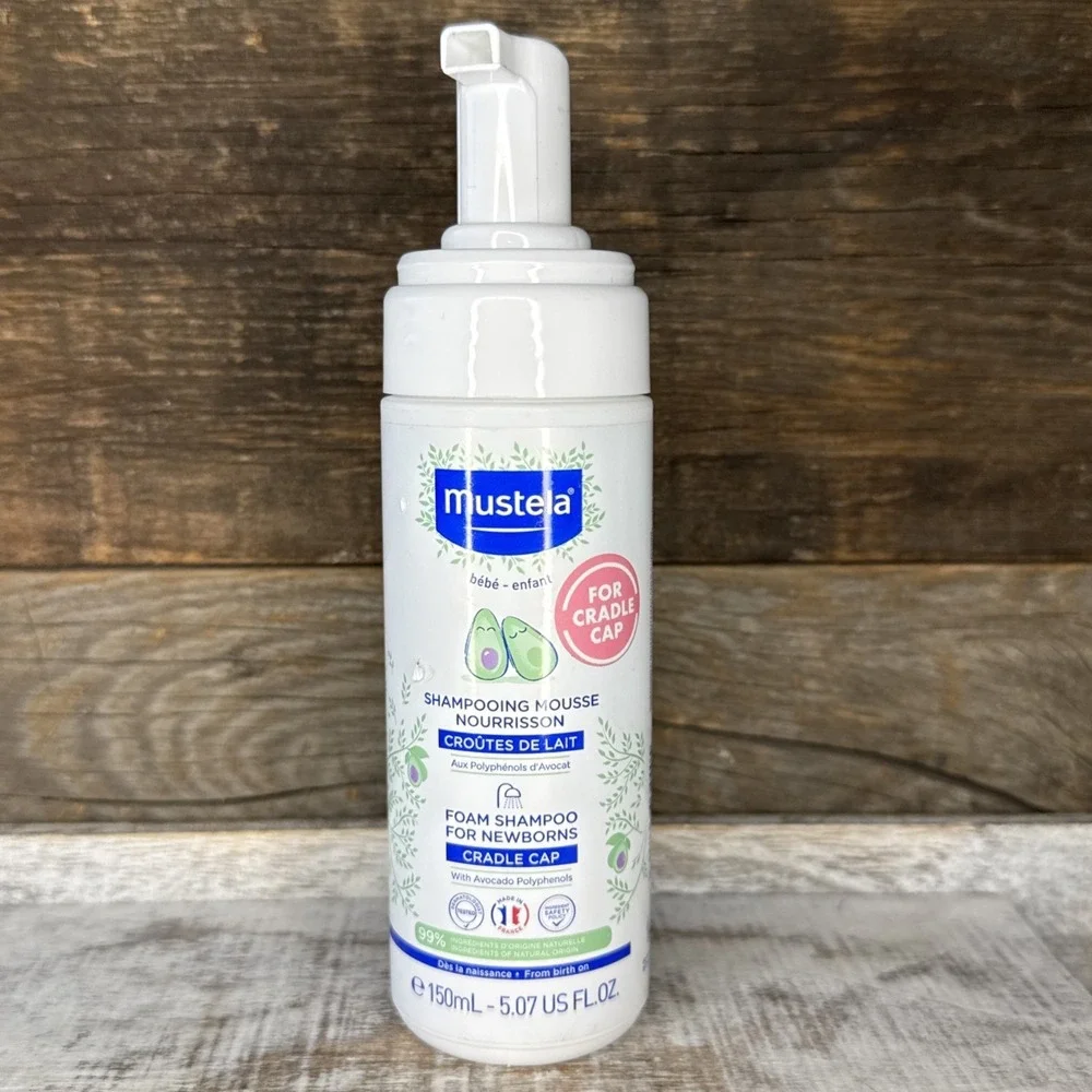Mustela Shampooing Mousse Foam Shampoo For Newborn Cradle Cap 5.07 Oz No Cap $17